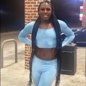 Medium Blue Two Piece Set.